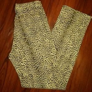 NWOT LANIFICIO ANIMAL PRINT STRAIGHT LEG JEANS-SMA